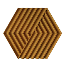 Corkbee Weave yellow - sárga természetes parafa hőszigetelő falburkoló panel tapéta, díszléc és más dekoráció