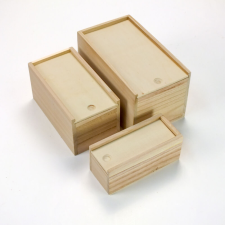 Corolla Exp-Imp. Kft Fa csúszkás tároló 3db dekorációs kellék