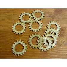 Corolla Exp-Imp. Kft Natúr fa - Fogaskerék 5cm 10db/csomag dekorációs kellék