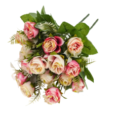 Corolla Exp-Imp. Kft Rózsacsokor rózsaszín 10fejes dekorációs kellék