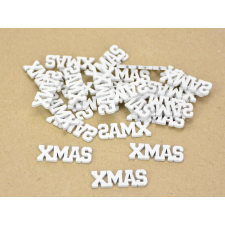 Corolla Exp-Imp. Kft Xmas felirat mini fehér 30db/csomag dekorációs kellék