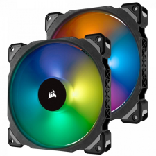 Corsair 140 PRO RGB LED PWM Premium Magnetic Levitation Fan Twin Fan Pack with Lighting Node PRO hűtés