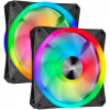 Corsair iCUE QL140 RGB PWM Dual Fan Kit with Lighting Node CORE (CO-9050100-WW)