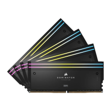 Corsair RAM Dominator Titanium RGB - 64 GB (4 x 16 GB Kit) - DDR5 6400 DIMM CL32 (CMP64GX5M4B6400C32) memória (ram)