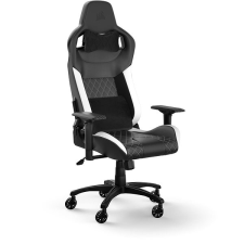 Corsair T1 RACE (2023) Leatherette Black and White forgószék