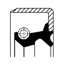 CORTECO Tömítőgyűrű, differenciálmű CORTECO 19017586B autóalkatrész