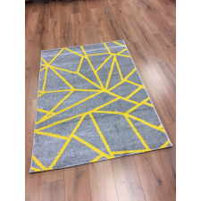 CORTINATEX Barcelona E738 sárga geometriai mintás szőnyeg 120x170 cm lakástextília