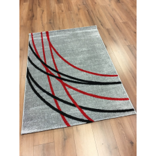 CORTINATEX Barcelona E742 szürke-piros szőnyeg 160x230 cm lakástextília