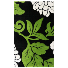 CORTINATEX Florida 906 zöld levélmintás szőnyeg 80x150 cm lakástextília