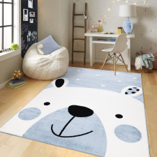 CORTINATEX Pasztel gyerekszőnyeg D066A_SFI41 kék, maci mintás 120x170 cm lakástextília