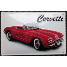 Corvette RETRO Chevrolet Corvette - Fémtábla dekoráció