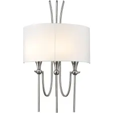 Cosmolight glamour klasszikus fali lámpa las vegas fehér nikkel cosw03711ni-wh világítás