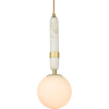 Cosmolight glamour modern függeszték la spezia fehér sárgaréz cosp01329br
