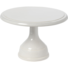 Costa Nova "Cook & Host" lábtalpas tál, fehér, magasság: 181 mm, átmérő: 267 mm tányér és evőeszköz