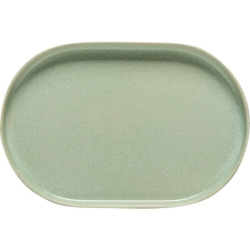 Costa Nova Ovális tányér, Costa Nova Redonda, 33,3x22,3 cm, zöld tányér és evőeszköz