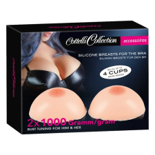 Cottelli Accessoires Cottelli - szilikon push-up betét mellbimbóval (2 x 1000g) fehérnemű szett