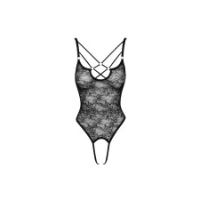 Cottelli - áttetsző, nyitott csipke body  Méret: XL vibrátorok