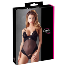 Cottelli - Bársonyos, variálható body (fekete) body