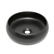  Countertop washbasin SAT Feel 36x36 cm matte black without overflow SATFEEL3636BKM szaniter