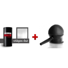 Cover Hair Volume hajdúsító, 30 g, világos ősz + szórófej hajformázó gép