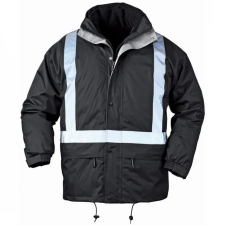 Coverguard 5BODNXXXL BODYGUARD FEKETE 4/1 TÉLIKABÁT, FÉNYVISSZAVERŐ CSÍKKAL_XXXL (G) munkaruha