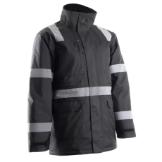 Coverguard 5SEC01000L SECURITE FEKETE TÉLIKABÁT FÉNYVISSZAVERŐ CSÍKOKKAL_L (G)