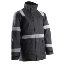Coverguard 5SEC0100XL SECURITE FEKETE TÉLIKABÁT FÉNYVISSZAVERŐ CSÍKOKKAL_XL (G) munkaruha