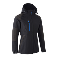 Coverguard Antilope női softshell dzseki fekete/kék munkaruha