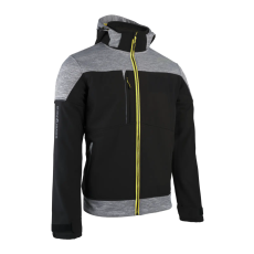Coverguard BANJO FEKETE/SZÜRKE SOFTSHELL DZSEKI, LIME CIPZÁR_3XL