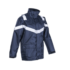 Coverguard Dagda lángálló PU esőkabát (sötétkék, 3XL)