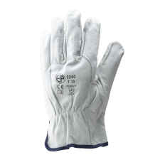 Coverguard EP munkavédelmi bőrkesztyű szürke bivalybőr tenyér és kézhát védőkesztyű