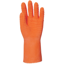 Coverguard EP munkavédelmi kesztyű pamutra mártott, saválló narancs színben 33cm védőkesztyű