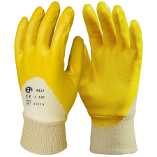 Coverguard EP munkavédelmi tenyéren mártott sárga nitril kesztyű védőkesztyű