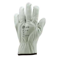 Coverguard EP munkavédelmii bőrkesztyű fehér színű, tiszta színmarhabőr tenyér és kézhát