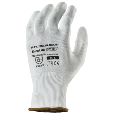 Coverguard Eurolite 13p100 fehér precíziós pes kesztyű, pu tenyér védőkesztyű