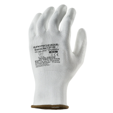 Coverguard Eurolite 13p100 fehér precíziós pes kesztyű, pu tenyér védőkesztyű