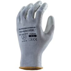 Coverguard Eurolite 13p105 szürke precíziós pes kesztyű, pu tenyér