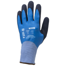Coverguard Eurolite l300 kék duplán mártott latex kesztyű (kék, 9)