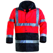 Coverguard Fluo 4/1pe sárga/kék kabát (HV sárga/szürke, S) láthatósági ruházat