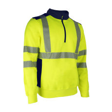 Coverguard FRISS FLUO SÁRGA/SÖTÉTKÉK PULÓVER_2XL