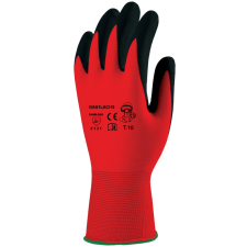 Coverguard GAN1LACI mártott latex kesztyű (piros, 7) védőkesztyű