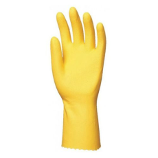 Coverguard Gumikesztyű COVERGUARD latex pamutbolyhozott belső sárga 7-es 2 darab/pár