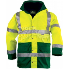 Coverguard Kabát Hi-Viz Fluo PE 4:1 sárga/zöld XL láthatósági ruházat