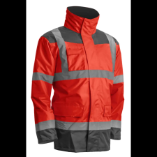 Coverguard Kanata 4/1 HI-VIS PE kabát (HV piros, 3XL) láthatósági ruházat