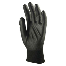 Coverguard Kesztyű mártott COVERGUARD poliészter PU tenyérrel fekete 9-es 2 darab/pár védőkesztyű