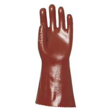 Coverguard Kesztyű mártott COVERGUARD PVC vegyszerálló sav, lúg és olajálló piros 10-es 2 darab/pár
