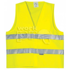 Coverguard Mellény Fluo scotchlite fényvisszaverő keresztbeni csíkokkal sárga