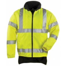 Coverguard Mellény Hi-Viz Fluo levehető polár ujjakkal hosszított hátrésszel sárga M