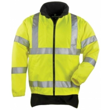 Coverguard Mellény Hi-Viz Fluo levehető polár ujjakkal hosszított hátrésszel sárga XL láthatósági ruházat