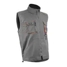 Coverguard Mellény Paddock II egyenes fazon praktikus zsebek szürke/narancs XL munkaruha
